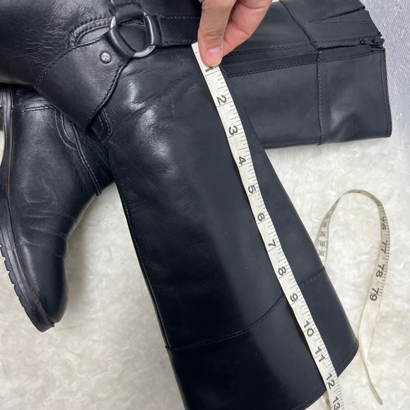 Ralph Lauren Sulita black Womens leather tall Boots Size 6.5B - Picture 7 of 10